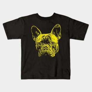 Yellow French Bulldog Kids T-Shirt